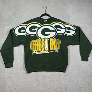 Vintage 1996 Green Bay Packers Cliff Engle Sweatshirt XL NFL Pullover Spellout
